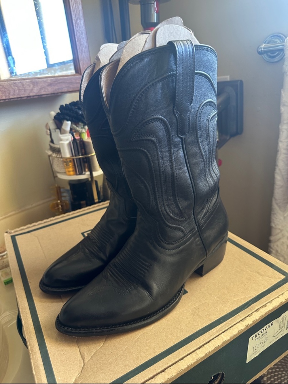 Womens Tecovas The Jamie in Midnight Black